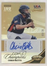 2013 Panini USA Baseball Champions Mirror Gold 3/10 Chris Betts #47 Auto 6e7