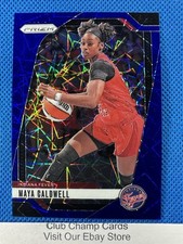 2024 #38 Maya Caldwell Panini Prizm WNBA Blue Velocity Prizm Fever