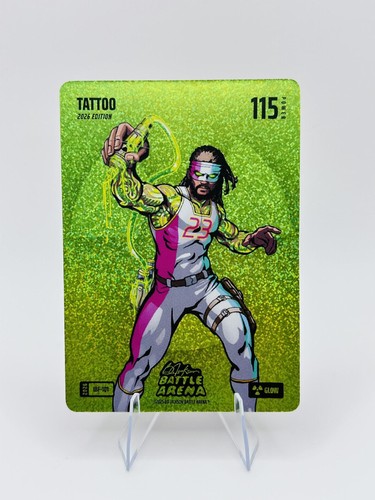 2026 Bo Jackson Battle Arena Tattoo Icon Battlefoil Glow