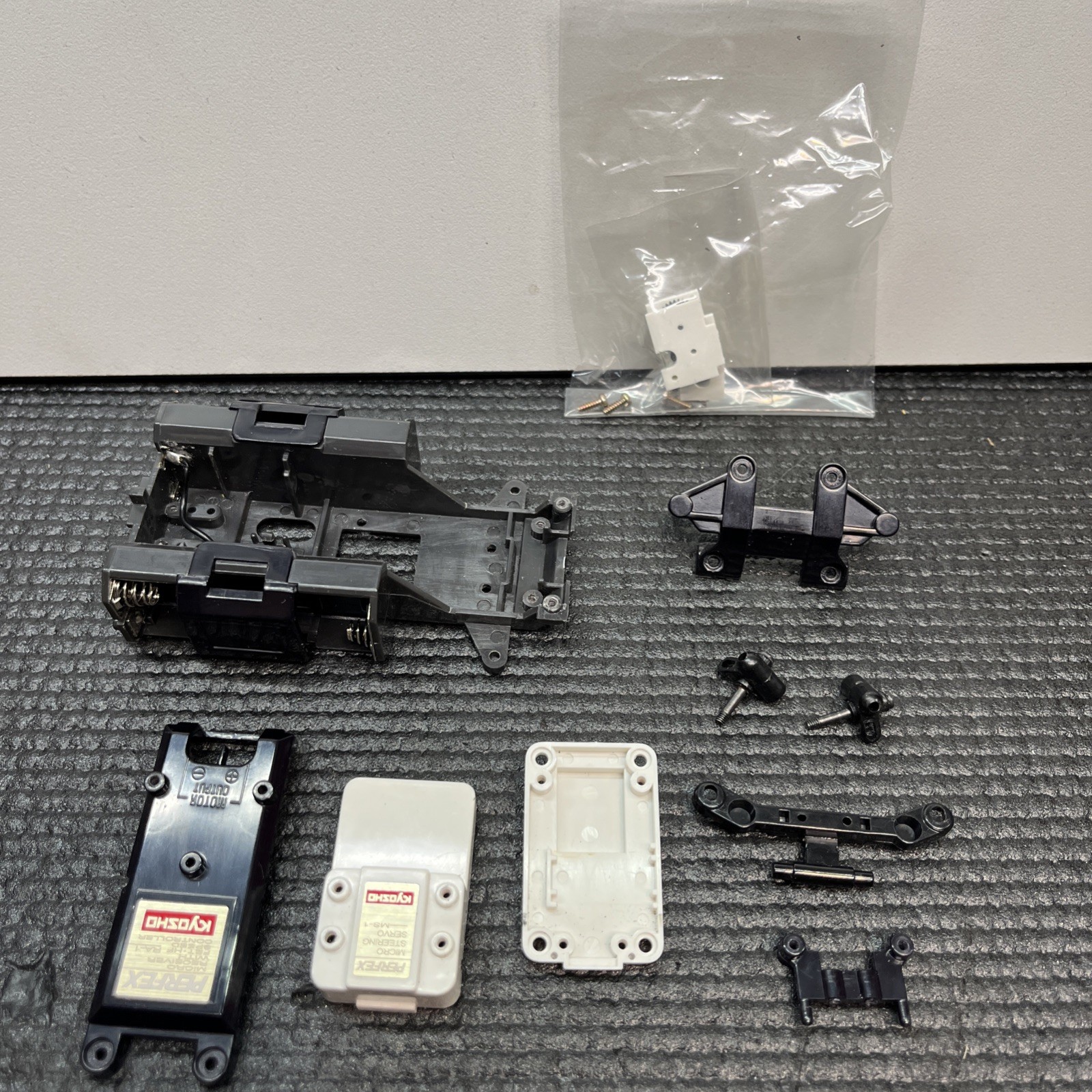 Kyosho Mini-Z Used Skeleton Chassis Set Parts Black MR-02 Vintage RC