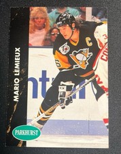 1991 Parkhurst Mario Lemieux #137 Pittsburgh Penguins
