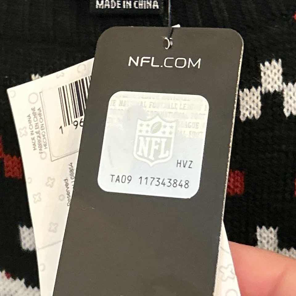 NUEVO CON ETIQUETAS FOCO Arizona Cardinals NFL Feo Navidad Suéter Talla L Levántate Mar Rojo Foto 3 de 4