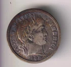 1908-D BARBER DIME 90% SILVER DENVER MINT 10¢ UNITED STATES AMERICA USA SILVER