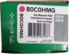 Genuine Lexmark High Yield Magenta Return Program Toner Cartridge for US Governm