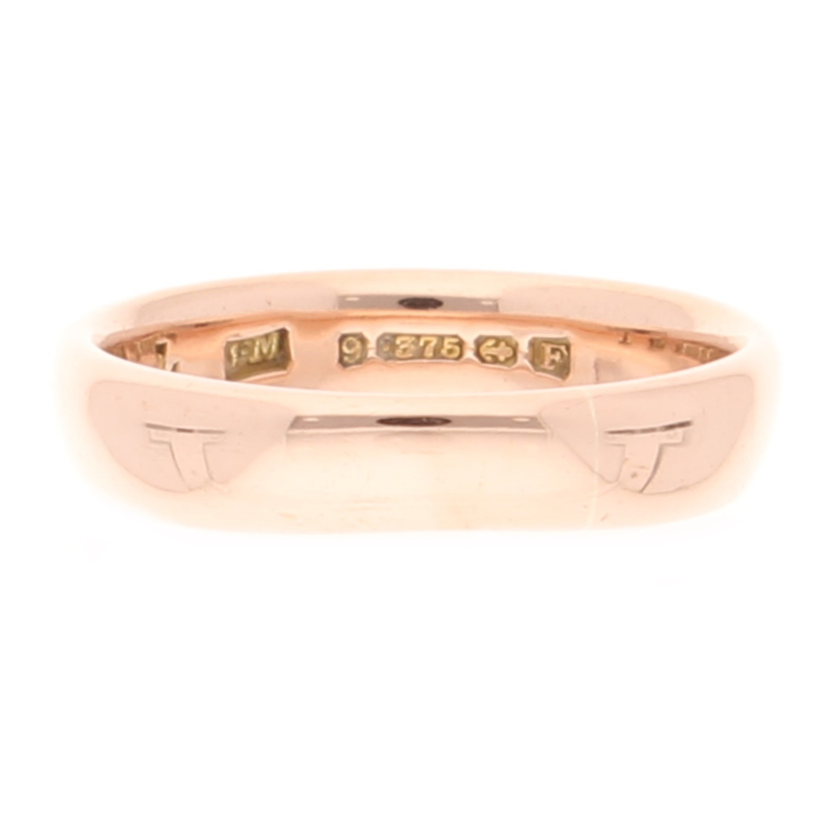 Antique 9Carat Rose Gold Wedding Band (Size I) 3.5mm Wide