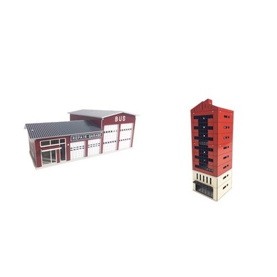 Haus Gebäude Modell Architektur Modell Ornament vorgeben spielen Spielzeug einfache Montage