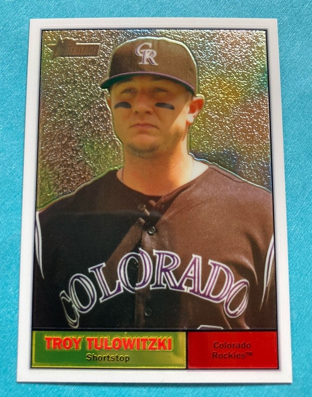 2010 Topps Heritage Chrome Troy Tulowitzki #C90 /1961