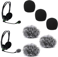 6Pcs Microphone Cover, 3 Furry Microphone Cover  3 Foam Mic Covers Mic Windscre