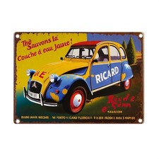 Vintage Hen Laying Egg Tin Metal Signs Home D cor 8x12" Aluminum Wall Garden,