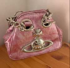 Vivienne Westwood Archive Chain Pink Orb Bag,  great condition