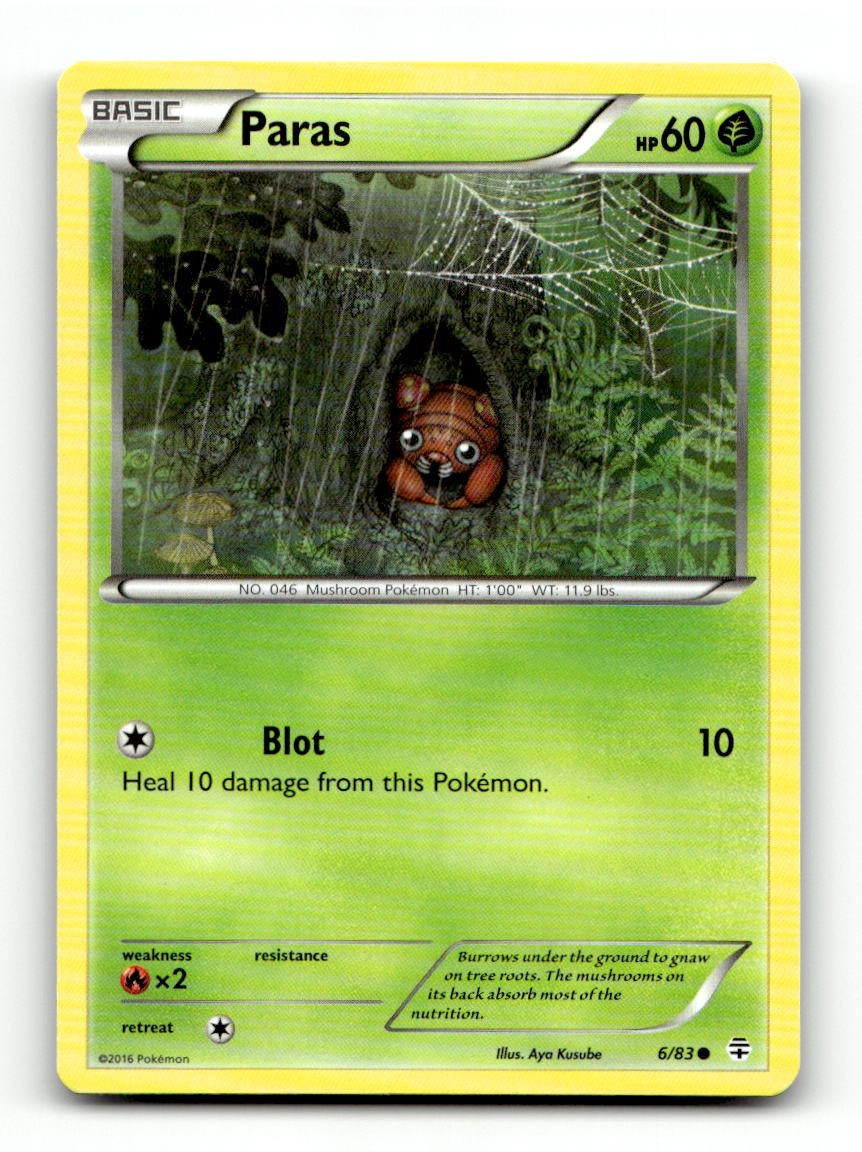 Paras 6/83 Common Generations Pokemon Near Mint