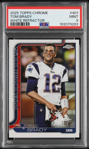 Tom Brady [White Image Variation] #401 2025 Topps Chrome card