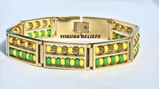 Ilde De Orula & Oshun  Double Link Wristband  Bracelet Choose Your Size READ