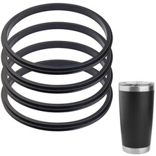 Gaskets for Yeti 20 Oz Tumbler Lid, 4 Pack Silicone Seal O-Ring Parts, with 2...