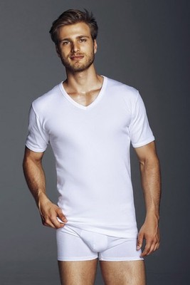 Brio half sleeve v-neck warm cotton art. francesco