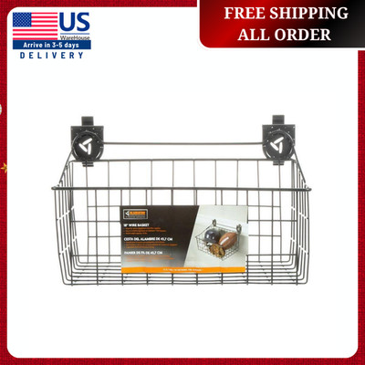 Gladiator Garage Storage Basket Ventilated Gray Steel Wire Corrosion Resistance