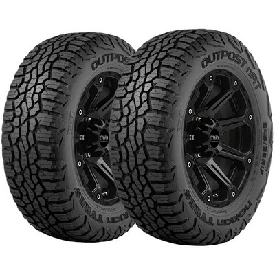 (QTY 2) 235/70R16 Nokian Outpost nAT 109T XL Black Wall Tires