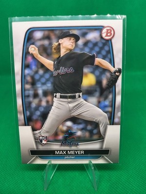 2023 Bowman Max Meyer Rookie Miami Marlins #36 Free Shipping 