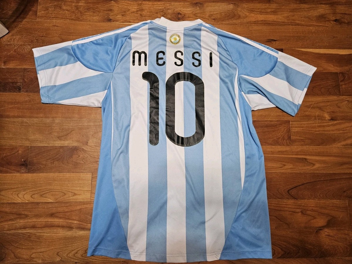Youth Kids XXL Adidas Argentina 2010/11 World Cup Home Jersey #10 