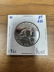 1958 Philly Benjamin Franklin 1/2 Dollar Silver Proof Coin 90 % Silver