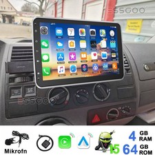 DAB+ 4+64G 1 DIN 10.1 Zoll 360° Drehbar Android 15 Carplay Autoradio GPS WIFI FM