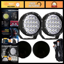 160w 5 Round Led Offroad Driving Fog Lights - Bright Durable Waterproof Pair 160w 5 Round Led Offroad Driving Fog Lights - Bright Durable Waterproof Pair