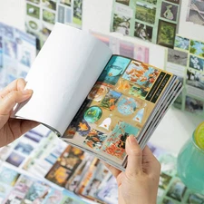 20 Page Decorative Sticker Book DIY Card Collage Scrapbook Diary Junk Journal