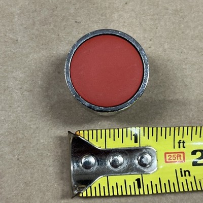 MCG MB2BA4 RED Flush Push button Switch Head Spring Return Metal 28mm Dia.