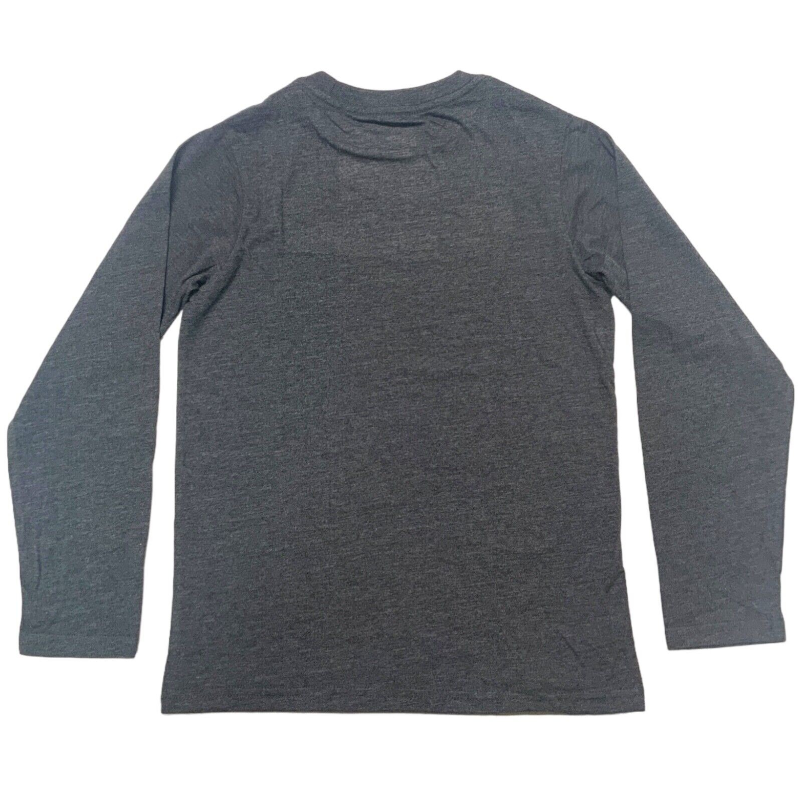 Marvel Boy's Holiday Naughty Nice Super List Long Sleeve Gray T-Shirt, Small