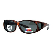 SA106 Polarized 55mm Fit Over OTG Oval Rectangular Sunglasses