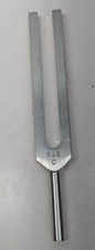 512 C  Tuning Fork Unweighted Hard Steel Silver 6.5 x 1 Inch