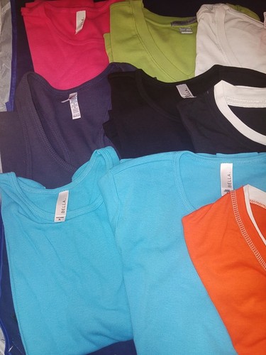 Bella Anvil Port Authority Ladies 12 T-Shirts Women Various Styles Sizes Colors - Picture 4 of 5
