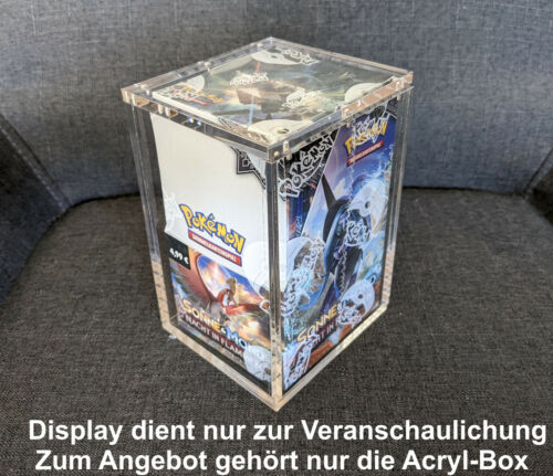 Acryl Schutzbox / Protection Case für Pokemon 18er Displays mit Magnetverschluß