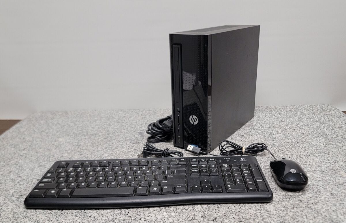 HP Slimline 270-p033w Desktop Tower Celeron G3930 4GB RAM