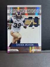 2011 Absolute Ground Hoggs Steven Jackson Prime Patch Jersey 4/10 Game Used Worn