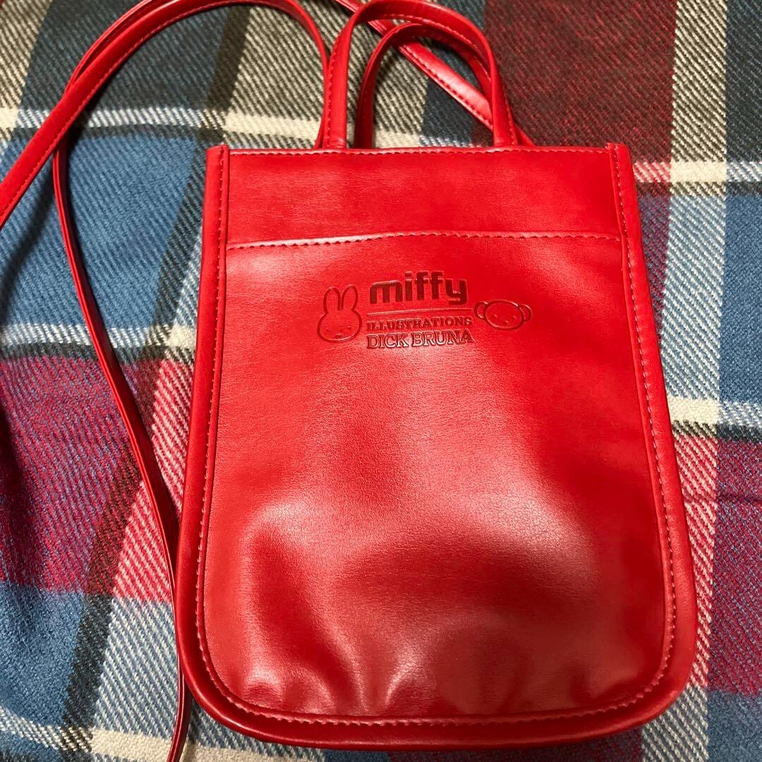 Japan Anime Miffy Shoulder Bag Luxury Convenient item Good quality Red premium