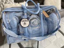 Steve Madden Blue  6 Piece Travel Gift Set With Crossbody Bag  Nwt