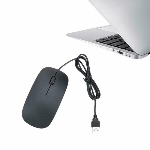 WIRED USB OPTICAL MOUSE For PC LAPTOP COMPUTER SCROLL LED RED WHEEL BEST Y J9R8 - Picture 5 of 11
