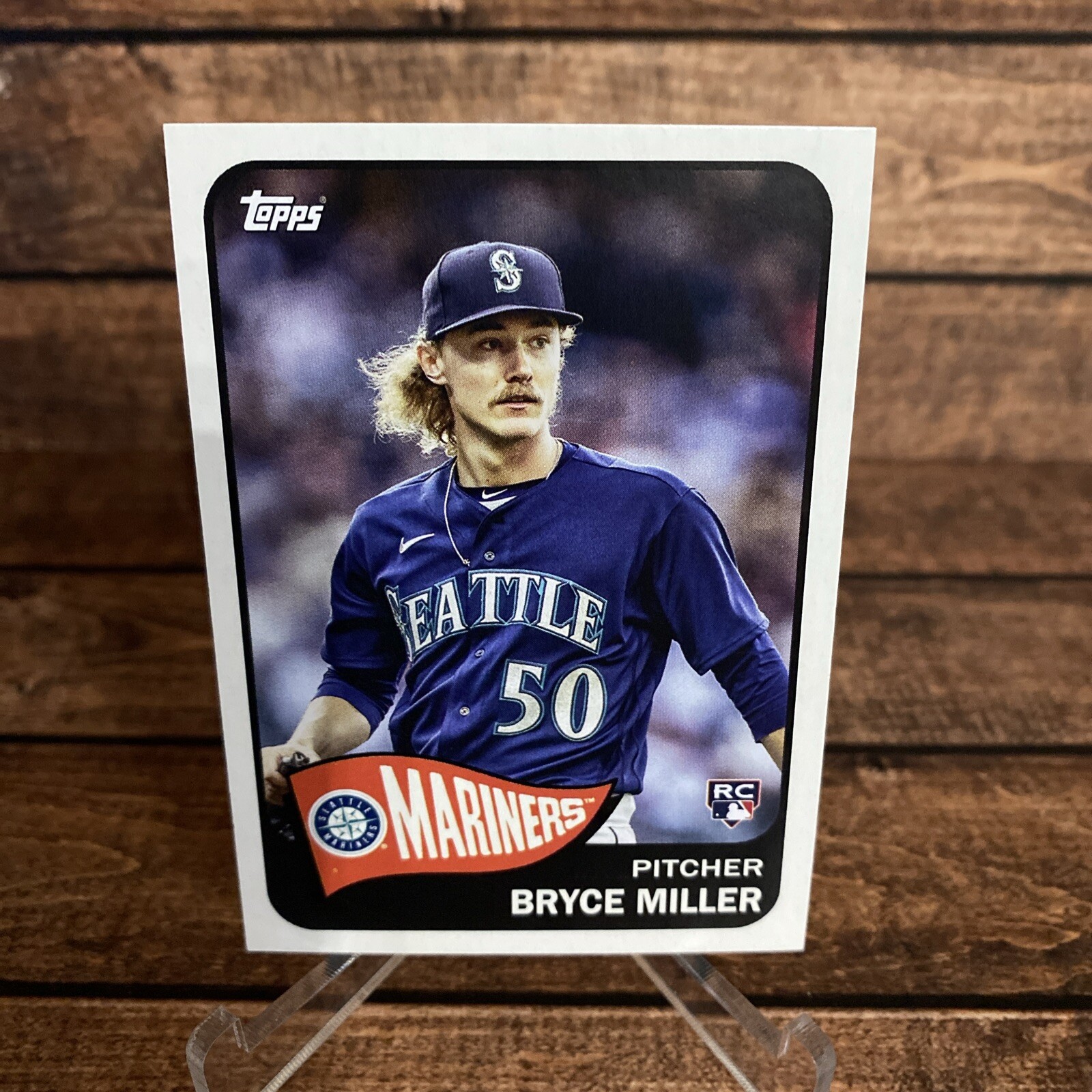 Bryce Miller 2023 Topps Archives Rookie 1965 Card RC #143 Seattle Mariners
