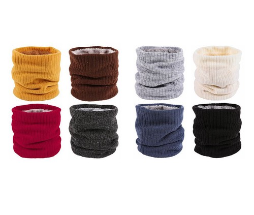 Stylish knit Fleece lined neck warmer 