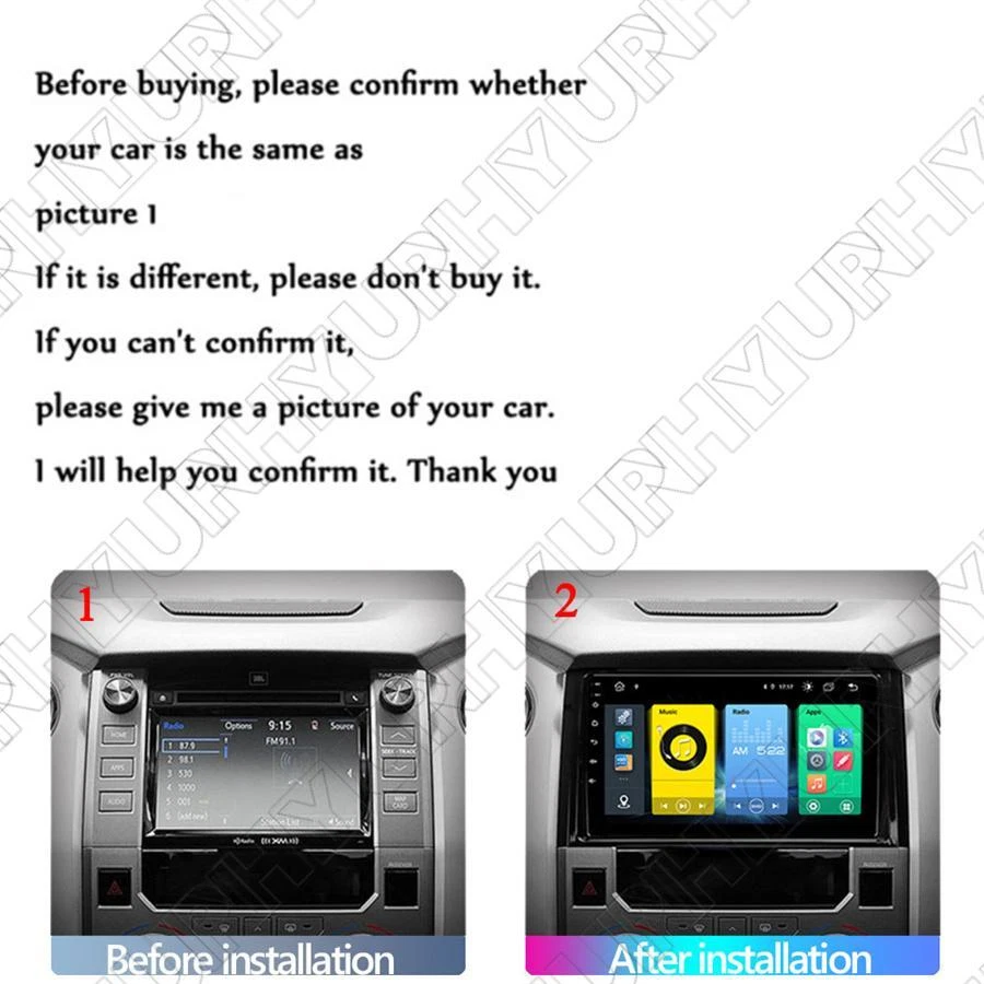 Android 10.1 Car DVD Player GPS Navi Radio Stereo BT For Toyota Tundra 2013-2020 - image 3 of 4