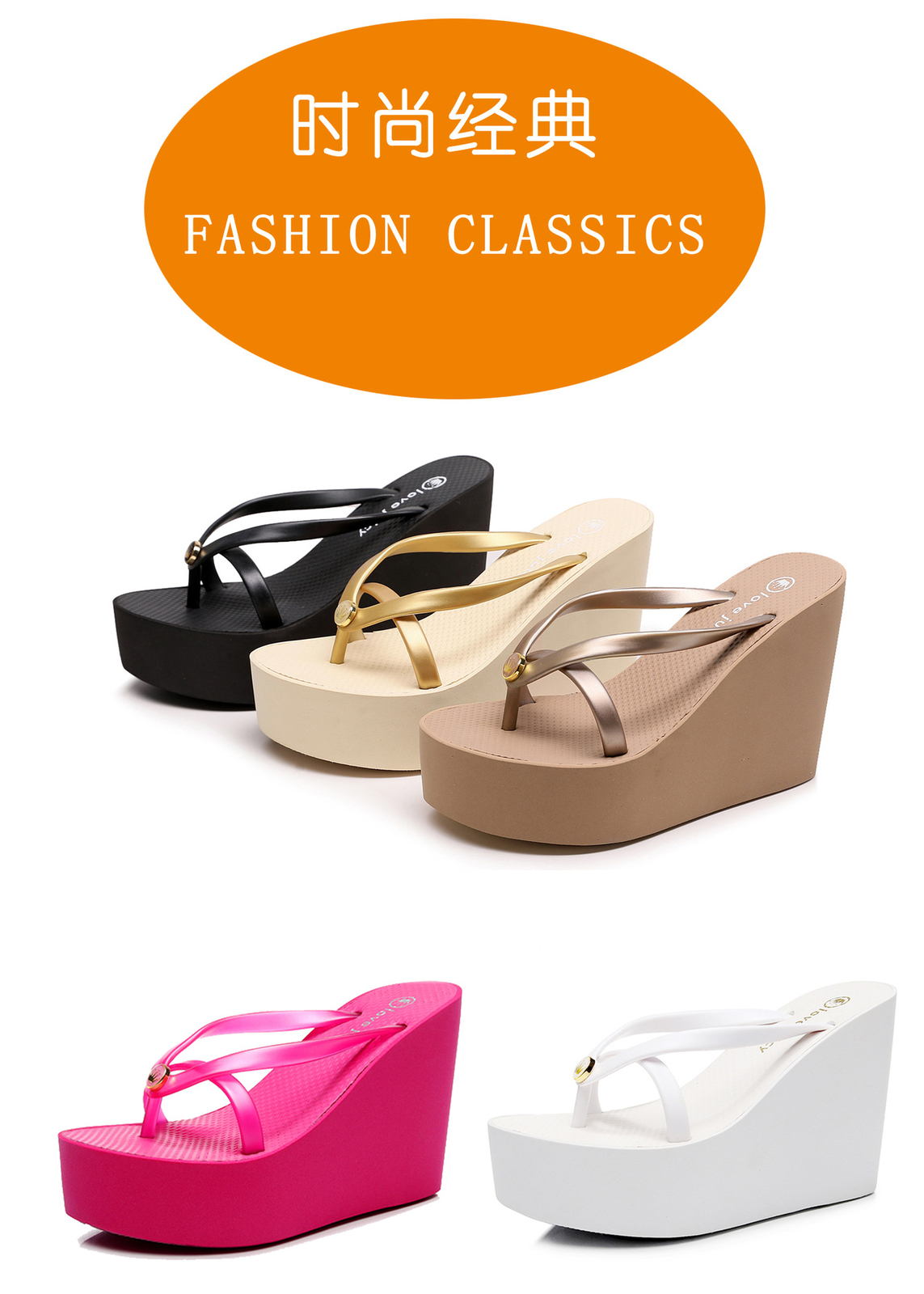 PANTOFOLA D’ORO Pantofole donna 11 cm suola spessa sandali antiscivolo ciabatte infradito plateau