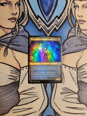 1x Rona, Sheoldred's Faithful Textured Showcase FOIL - NM/M DMU MTG Magic