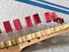 50pc WIMA MKC2 0.33uF 63V 5% Metallized Polycarbonate Film Capacitor 7.2x13x7.2