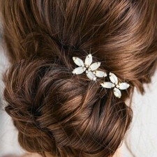 Rhinestone Wedding Hair Pins Gold Bridal Hair Pieces Crystal Hair Accessories...