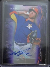 2014 Bowman Sterling Purple Refractor Autograph #BSAP-MF Mike Foltynewicz 