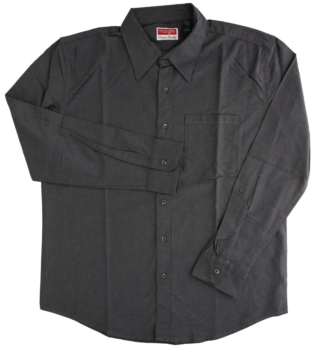 Wrangler Men's Premium Quality Shirt Flex Fit Long Sleeve, Button