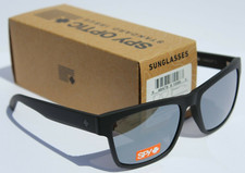 SPY OPTICS Haight 2 SOSI Sunglasses Matte Black/Gray Silver Spectra Mirror NEW