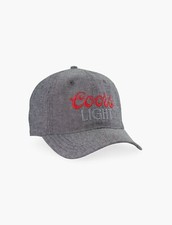 Lucky Brand Men's COORS LIGHT Patch Denim Hat Baseball Cap Grey NWT $34