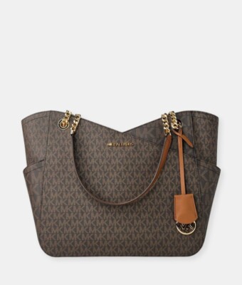 Michael Kors Large Side Pocket Monogram Tote